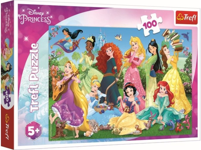 TREFL 16417 Puzzle 100 el. Okouzlující princezny