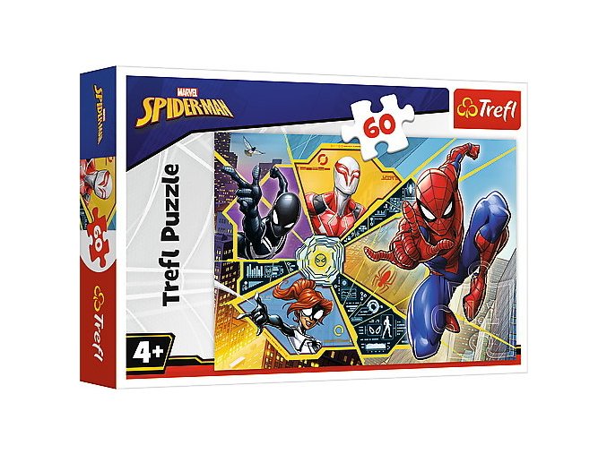 TREFL 17372 Puzzle 60 W síť Disney Spiderman