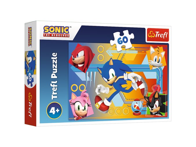 TREFL 17387 Puzzle 60 Sonic v akci