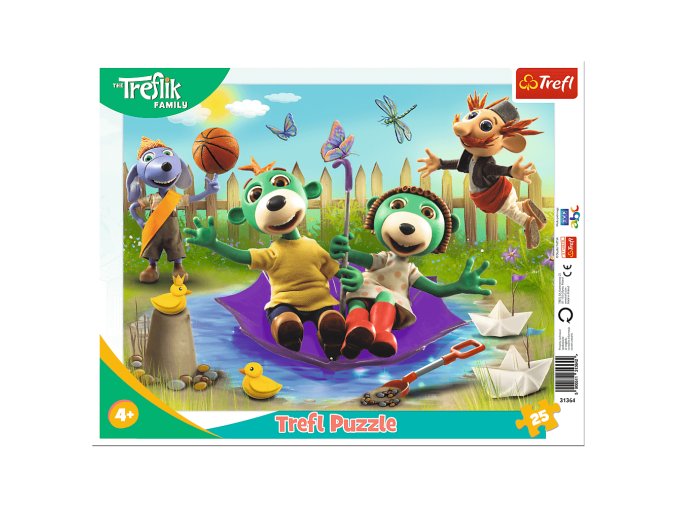 TREFL 31364 Puzzle s 25 rámečky - Důmyslné trojlístky