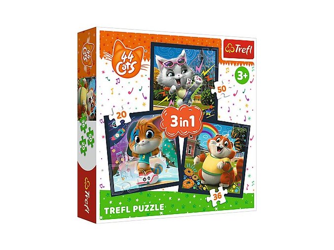 TREFL 34865 Seznamte se s roztomilými koťátky 3v1