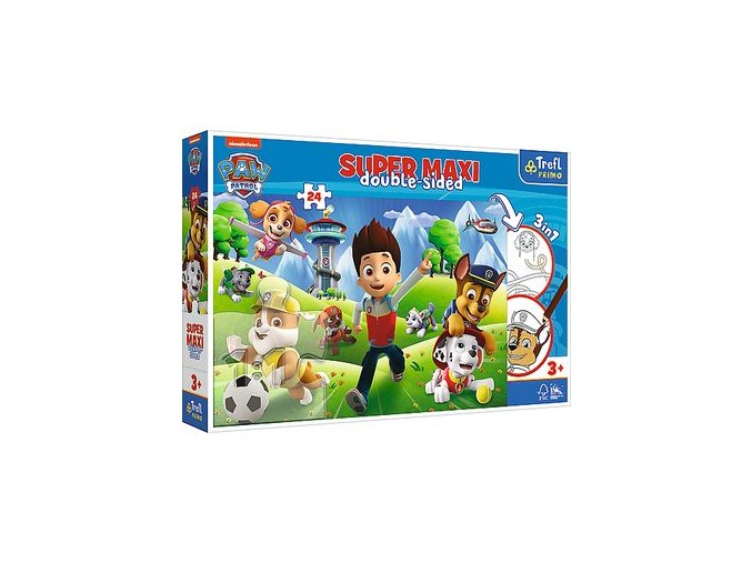 TREFL 41001 Puzzle 24 SUPER MAXI Dobrodružství psí hlídky