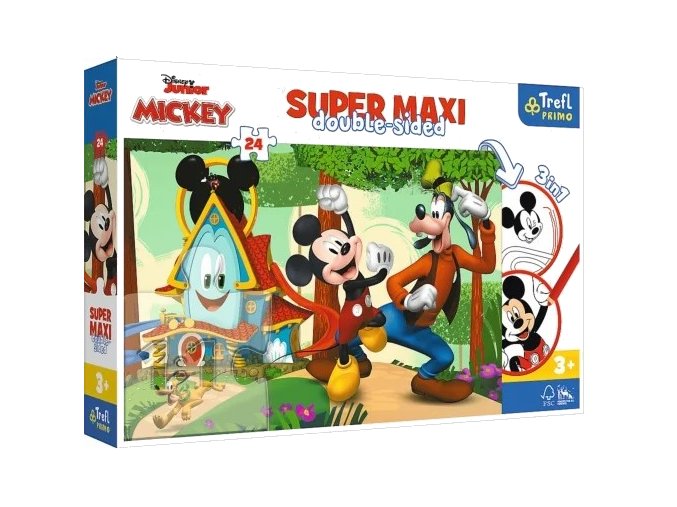 TREFL 41012 Puzzle 24 SUPER MAXI Veselý domeček a přátelé