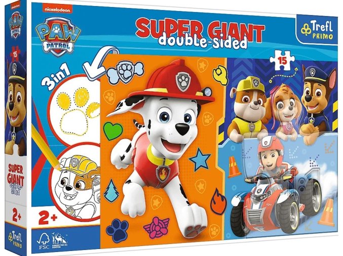 TREFL 42001 Puzzle 15 GIANT Seznamte se s psí hlídkou