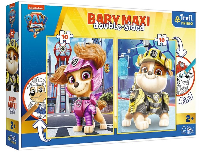 TREFL 43004 Puzzle Baby MAXI 2x10 Joyful Dog Patrol Team