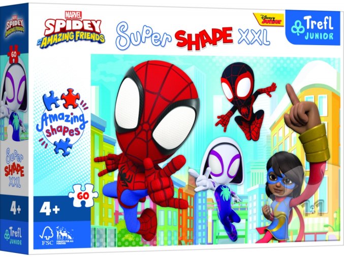 TREFL 50012 Puzzle 60 XXL Clever Spiday