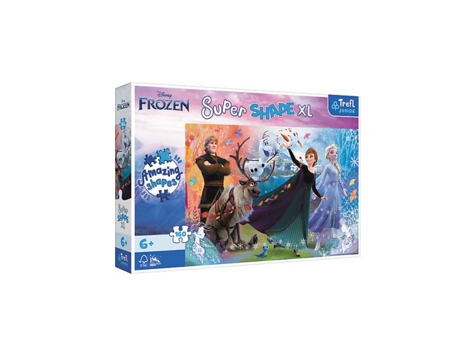 TREFL 50022 Puzzle 160 XL Objevte svět Frozen