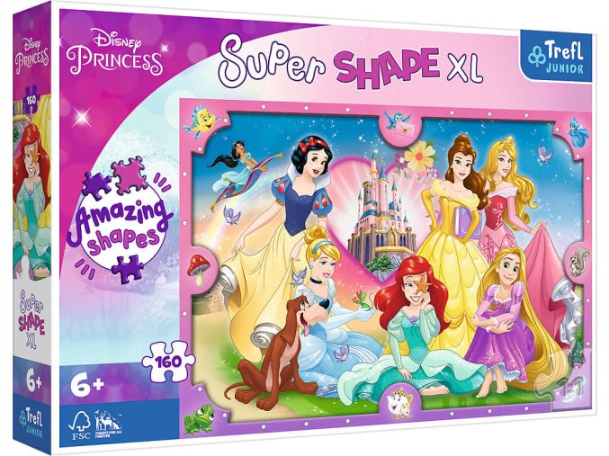TREFL 50025 Puzzle 160 XL Růžový svět princezen