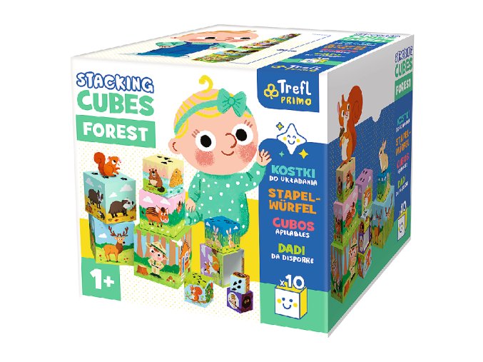 TREFL 61796 Stohovací kostky Forest