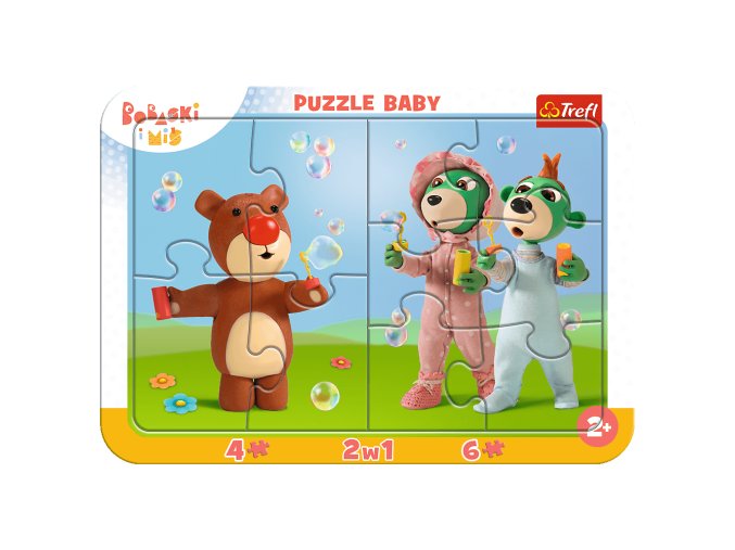 TREFL 80026 Puzzle - zarámované dítě - Funny Bobcats