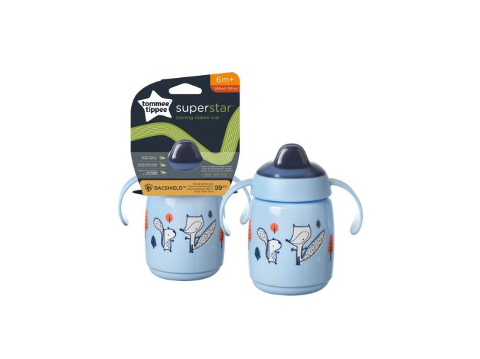 TT 447822 Hrnek Superstar s uchy 300 ml. 6m+ modrý
