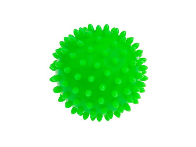 TULLO 440 Senzorický míč pro masáž a rehabilitaci 9 cm zelený