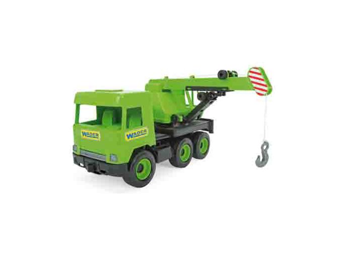 WADER 32102 Middle Truck - Zelený jeřáb