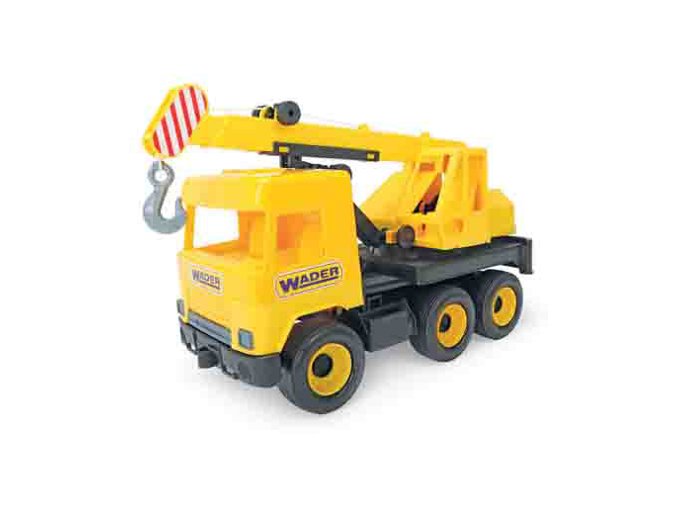 WADER 32122 Middle Truck - Žlutý jeřáb