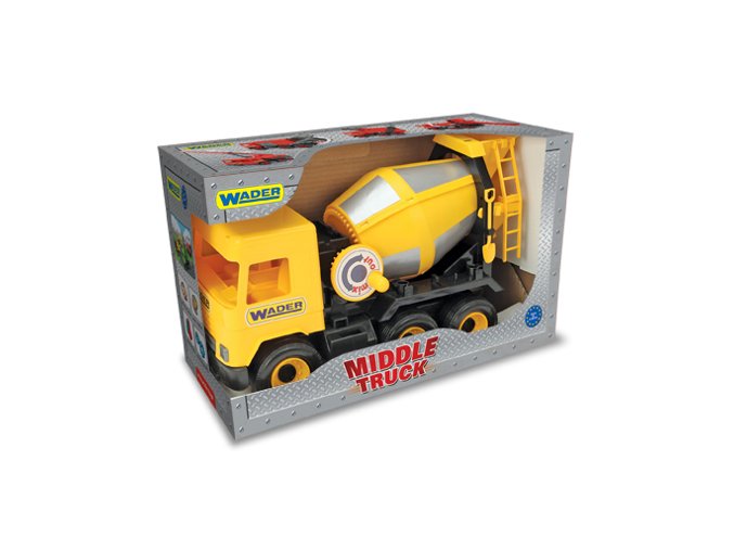 WADER 32124 Middle Truck - Betoniarka żółta