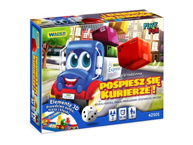 WADER 42501 Hra a zábava Pospěš si, kurýre rodinná hra