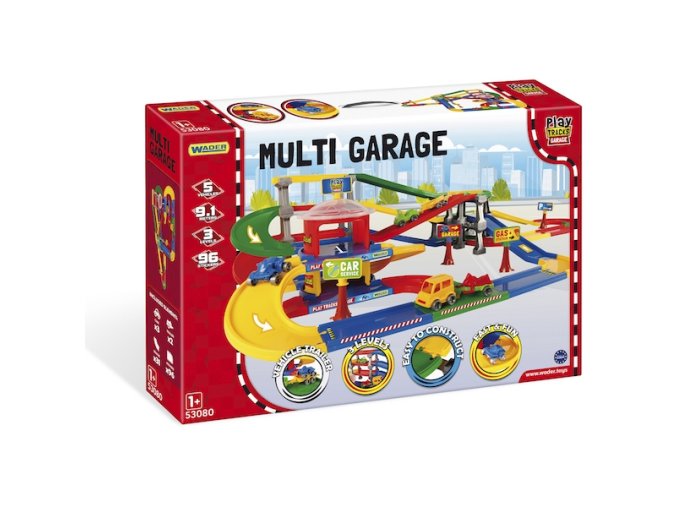 WADER 53080 PLAY TRACKS GARAGE Vícepatrové parkoviště