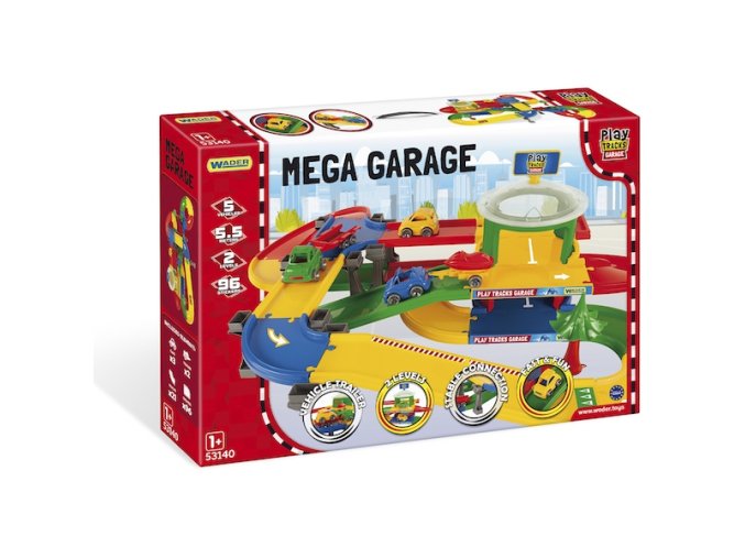 WADER 53140 PLAY TRACKS GARAGE mega garáž s dráhou