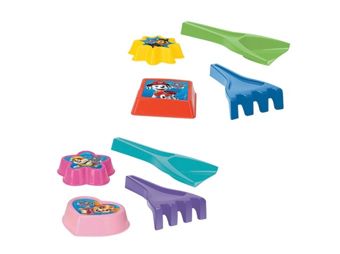 WADER 81010 Lopatka+škrabka+2 formičky Tlapková patrola