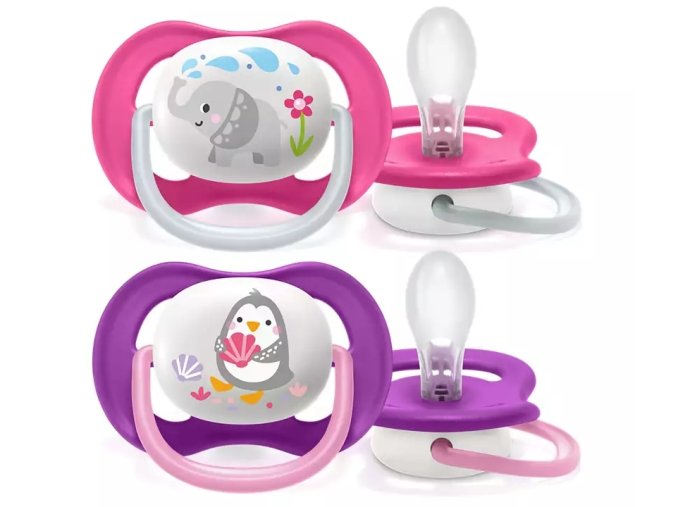AVENT SCF080/08 Ultra Air Animals figurína 6-18M dívka slon/tučňák
