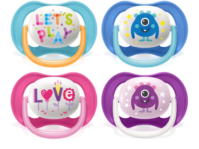 AVENT SCF080/10 dudlík 6-18 AIR love/monster
