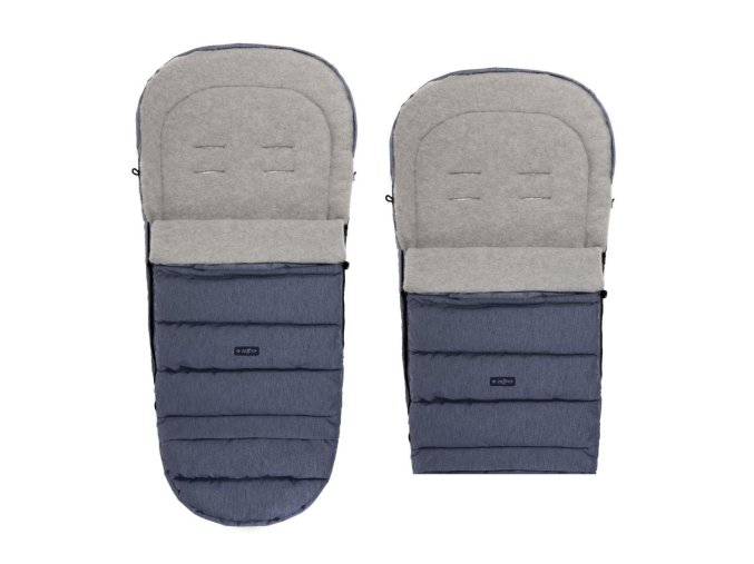 WOMAR iGROW Spací pytel do kočárku 2.0 Grey wool premium melange navy blue