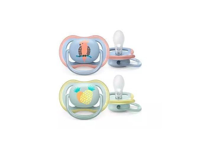 AVENT SCF085/12 Dudlík SOOTHER AIR 0-6m Parrot/Ananas BOY