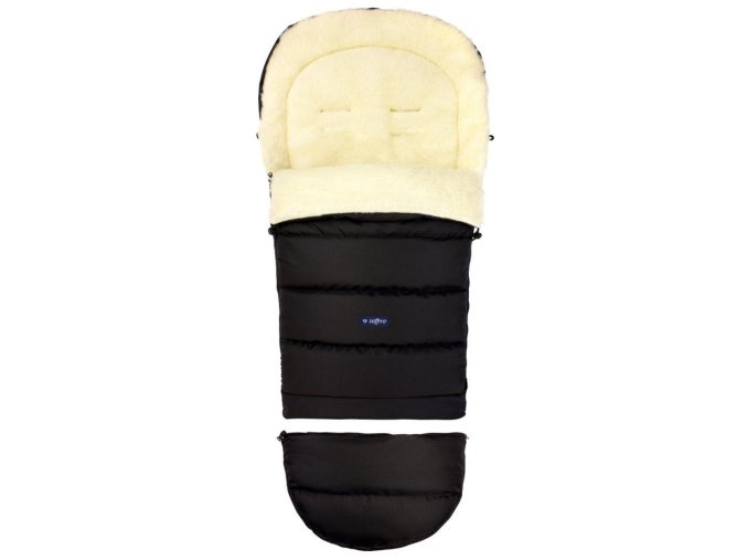 WOMAR S20+iGROW Spací pytel na kočárek Wool Black