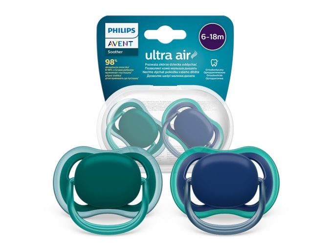 AVENT SCF085/31 Ultra Air figurína 6-18m tmavě modrá/zelená