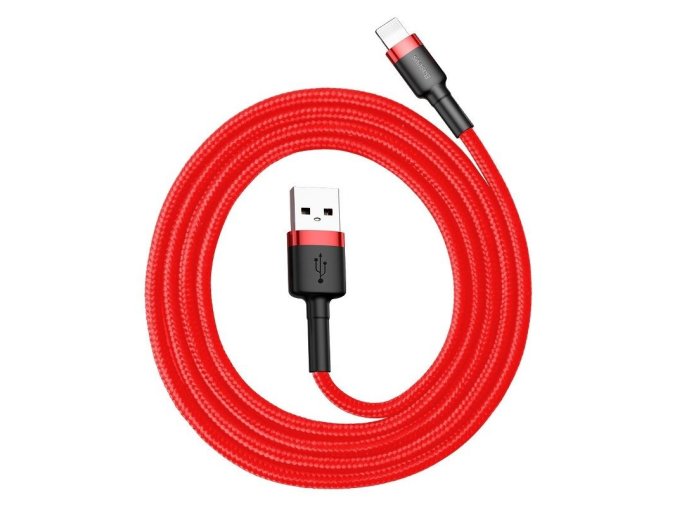 Baseus Cafule USB Lightning kabel 2,4 A 1 m (černo-červený)