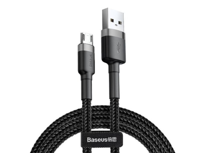 Kabel Baseus Cafule Micro USB 1,5A 2m (šedo-černý)