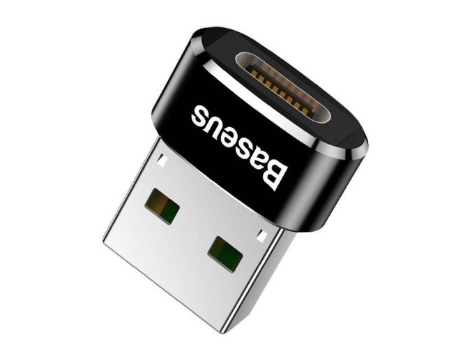 Adaptér Baseus USB-C na USB-A 5A - černý