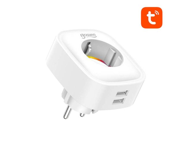 Smart plug WiFi Gosund SP112 2xUSB, 16A, Tuya