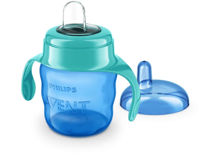 AVENT SCF551/05 Hrnek s náustkem 6+ 200 ml modrý