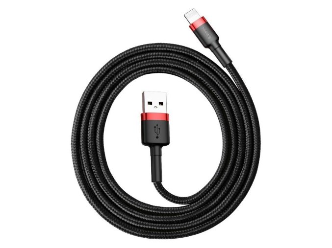 Baseus Cafule USB Lightning Cable 2,4A 0,5m (červeno-černý)