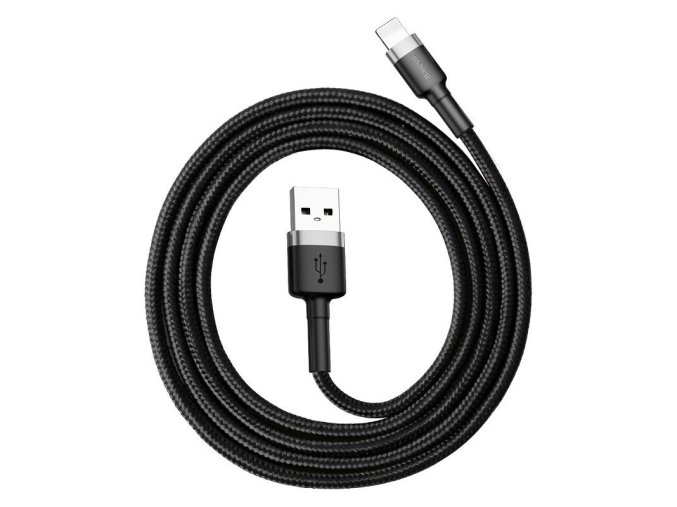 Baseus Cafule USB Lightning Cable 2,4A 1m (šedo-černý)
