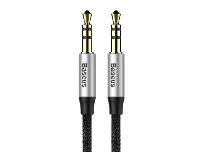 Baseus Yiven Audio kabel 3,5 samec Audio M30 1,5 m - stříbrno-šedý