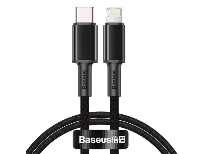 Baseus High Density Braided Cable Type-C to Lightning, PD, 20W, 2m (Black)