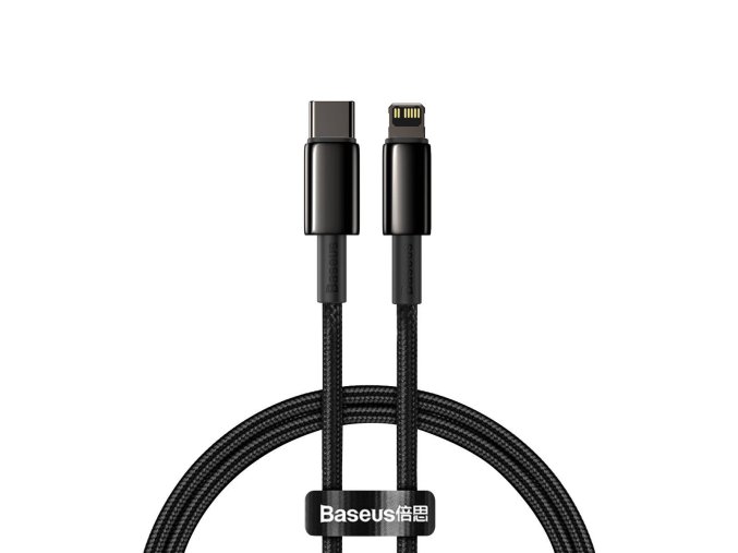 Baseus Tungsten Gold Cable Type-C to iP PD 20W 1m (černý)