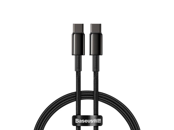 Baseus Tungsten Gold Cable Type-C to Type-C 100W 1m (černý)