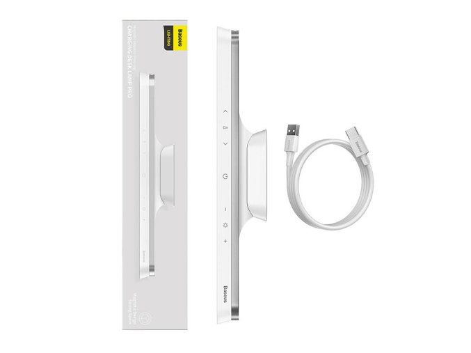 Baseus Magnetic Stepless Lamp Pro, s dotykovým panelem (bílá)