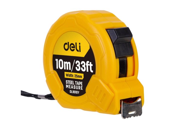 Metr 10m/25mm Deli Tools EDL9010Y (žluté)