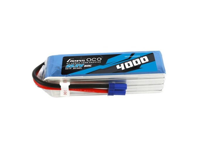 Baterie Gens Ace 4000mAh 22,2V 60C 6S1P EC5