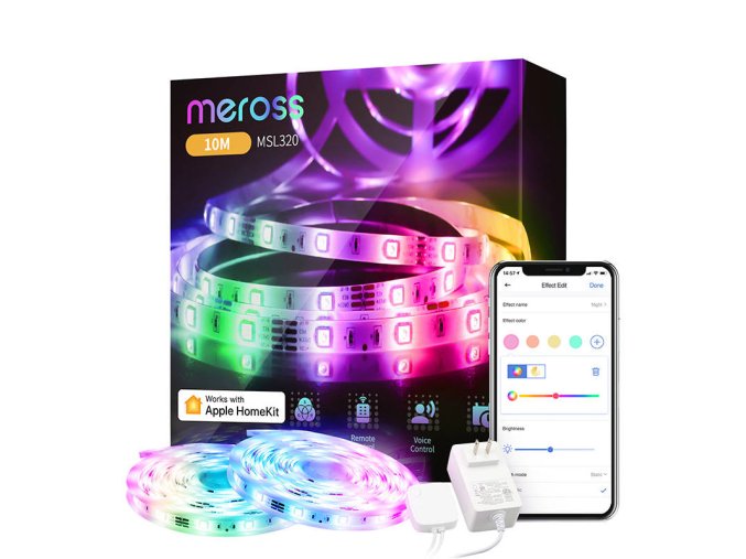 Chytrý světelný pásek Wi-Fi MSL320 Meross (HomeKit)
