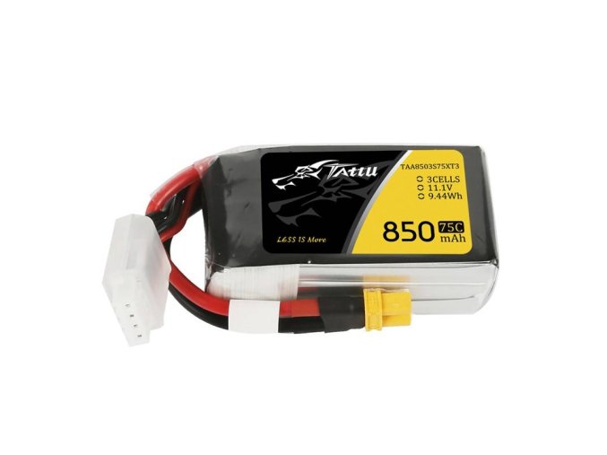 Tattu 850mAh 11,1V 75C 3S1P konektor baterie XT30