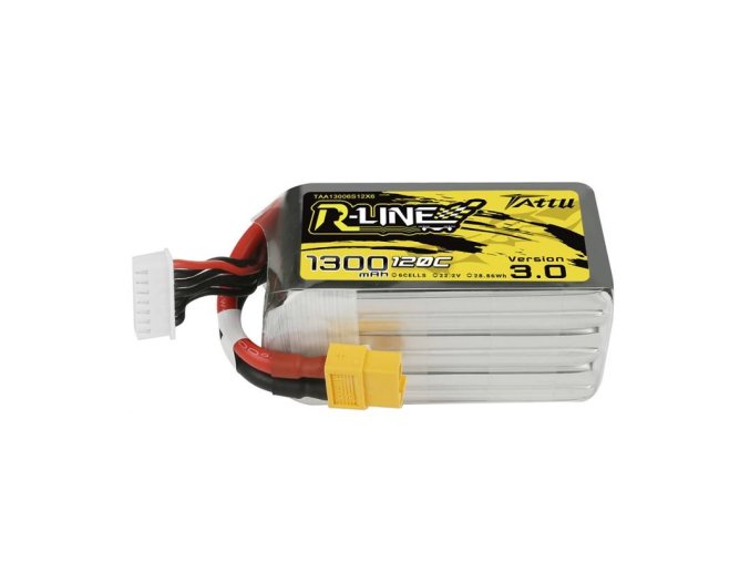 Baterie Tattu R-Line verze 3.0 1300mAh 22,2V 120C 6S1P XT60