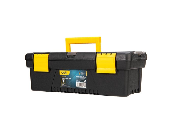 Plastový box na nářadí Deli Tools EDL432412, 12'' (žlutý)