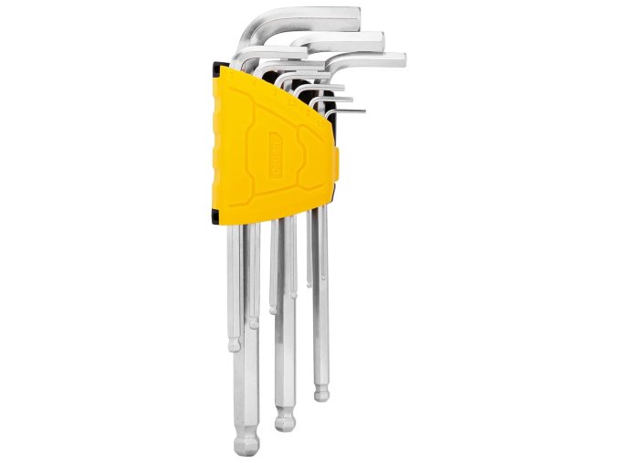 Sada dlouhých šestihranných imbusových klíčů 1,5-10 mm Deli Tools EDL3088 (stříbrná)