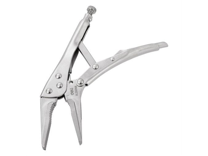 Kleště s dlouhým uzávěrem 9" Deli Tools EDL20015B (stříbrné)