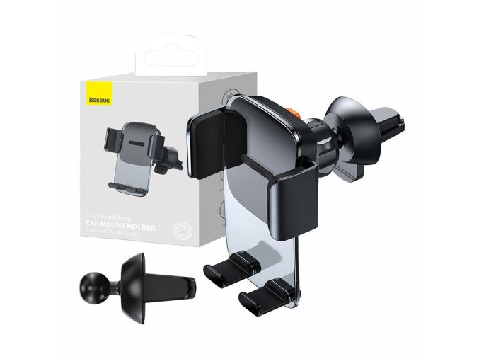 Baseus Easy Control Clamp držák do auta pro mřížku (černý)